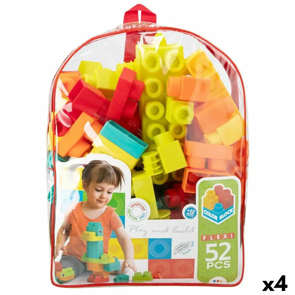 Set de construction color block 52 pieces 4 unites _6439. DIAYTAR SENEGAL - L'Art de Trouver ce que Vous Aimez. Plongez dans notre assortiment varié et choisissez parmi des produits qui reflètent votre style et répondent à vos besoins.
