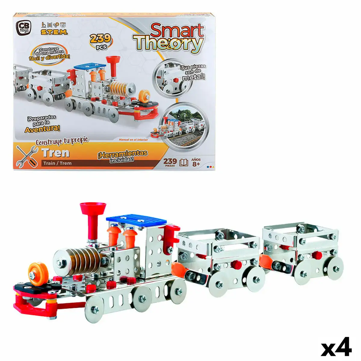 Set de construction colorbaby train 239 pieces 4 unites _6815. DIAYTAR SENEGAL - Où Choisir est un Plaisir. Explorez notre boutique en ligne et choisissez parmi des produits de qualité qui satisferont vos besoins et vos goûts.