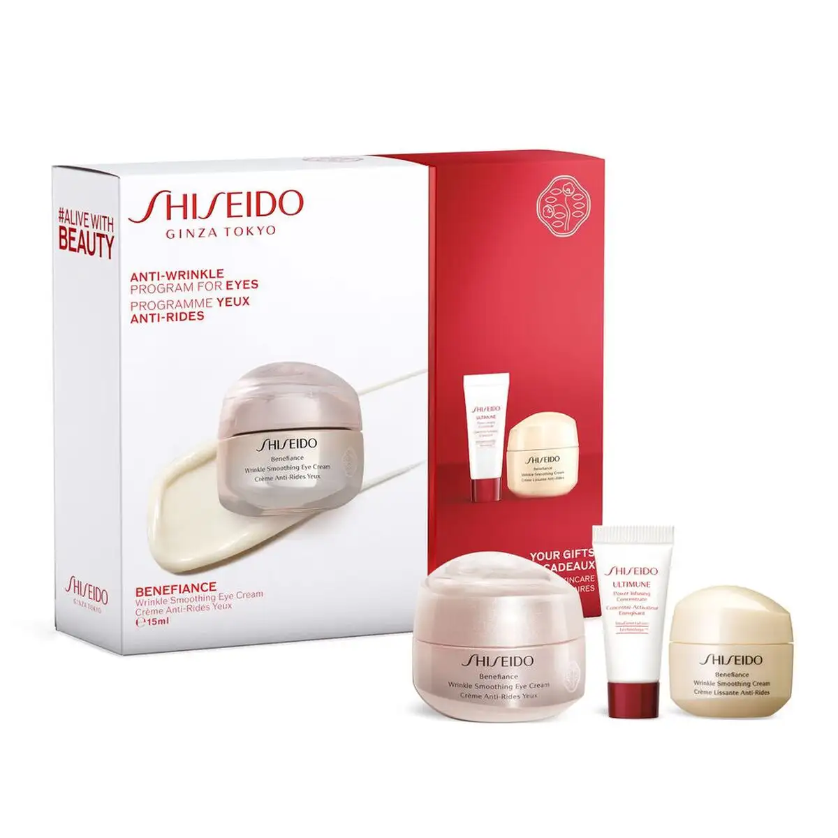 Set de cosmetique shiseido beneficiance 3 pieces_9093. DIAYTAR SENEGAL - Votre Destination Shopping pour Tous. Parcourez notre boutique en ligne et découvrez une variété de produits pour satisfaire tous vos besoins et désirs.