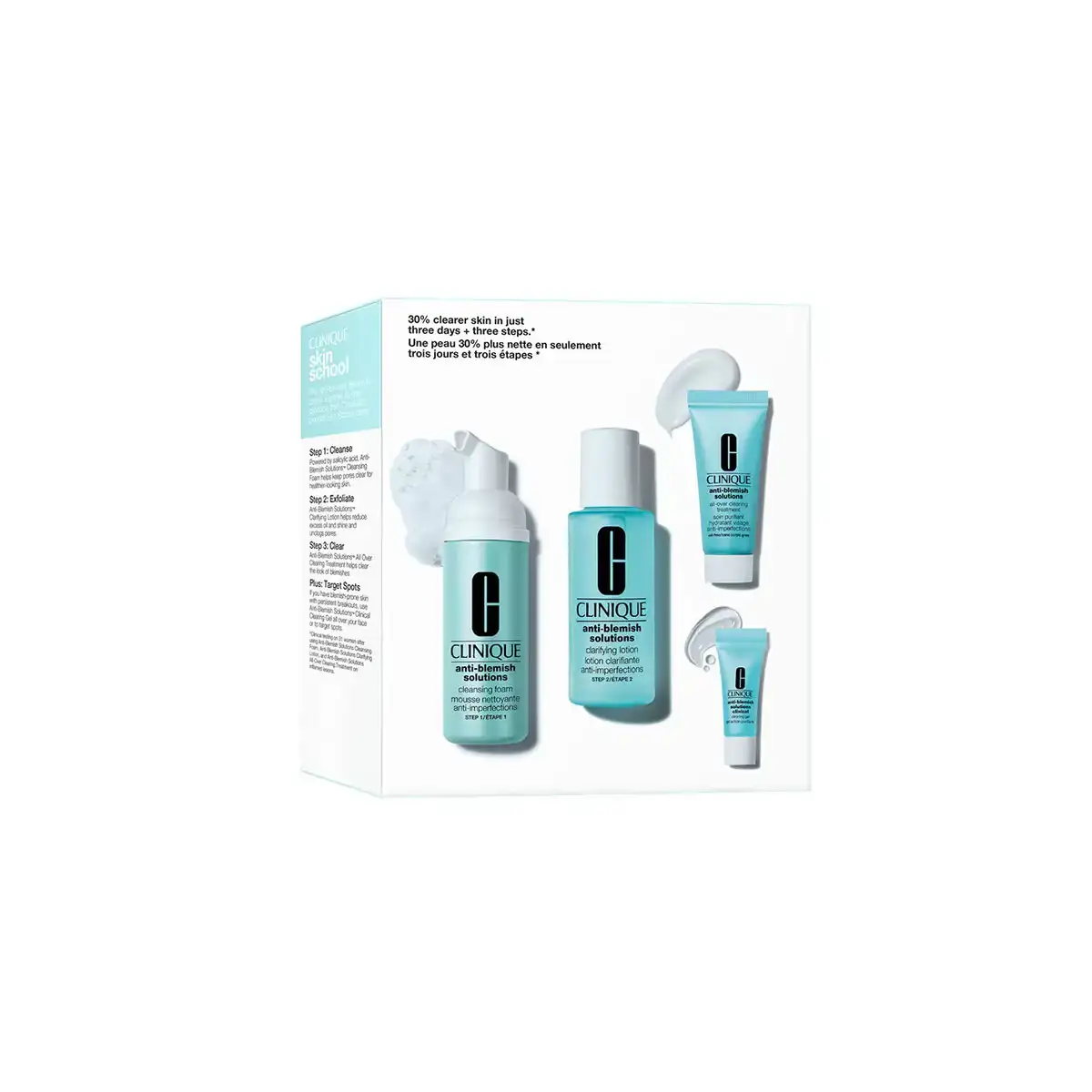 Set de cosmetiques femme clinique blemish solutions step skin care system lote_4895. DIAYTAR SENEGAL - L'Art de Trouver ce que Vous Aimez. Plongez dans notre assortiment varié et choisissez parmi des produits qui reflètent votre style et répondent à vos besoins.