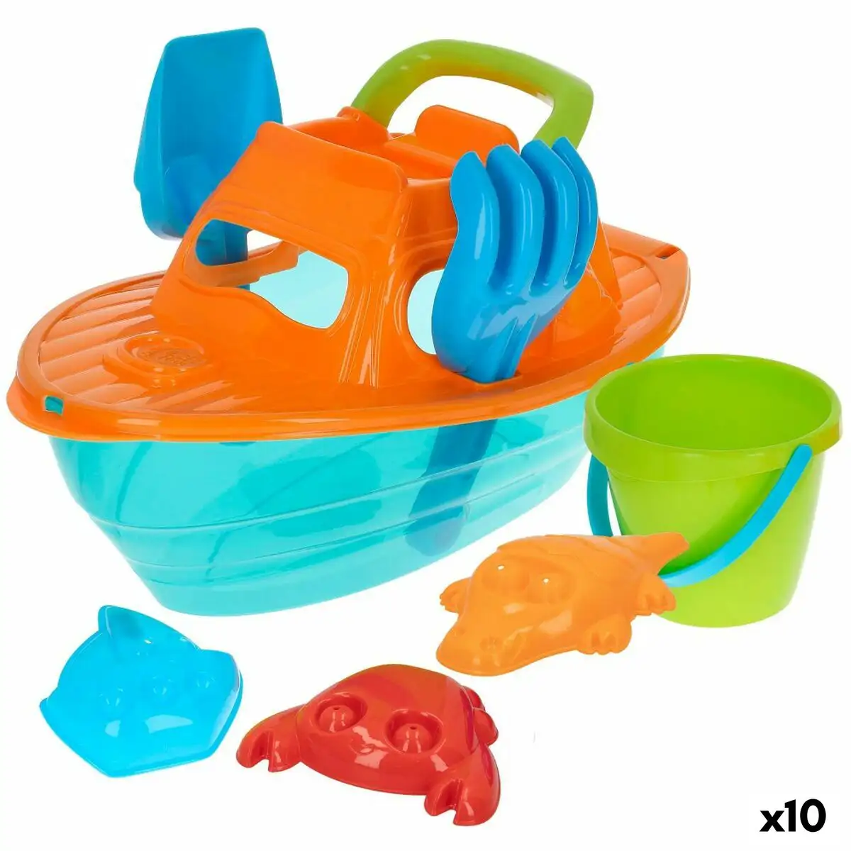 Set de jouets de plage colorbaby polypropylene 10 unites _1387. Bienvenue sur DIAYTAR SENEGAL - Où Chaque Détail compte. Plongez dans notre univers et choisissez des produits qui ajoutent de l'éclat et de la joie à votre quotidien.