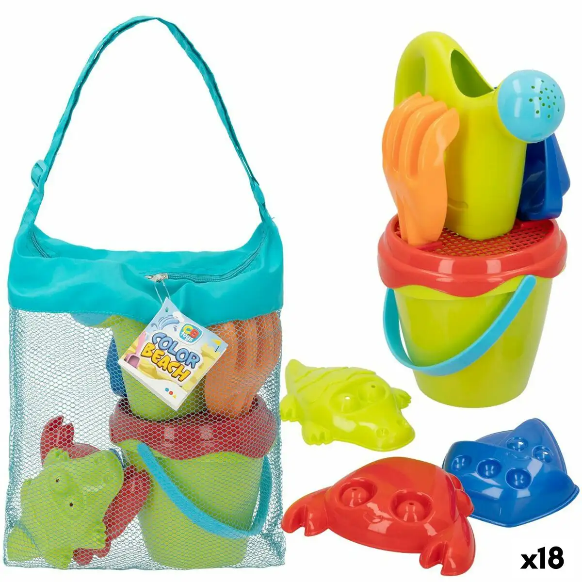 Set de jouets de plage colorbaby polypropylene 18 unites _5308. DIAYTAR SENEGAL - L'Art de Choisir, l'Art de Vivre. Parcourez notre boutique en ligne et découvrez des produits qui transforment chaque choix en une expérience enrichissante.