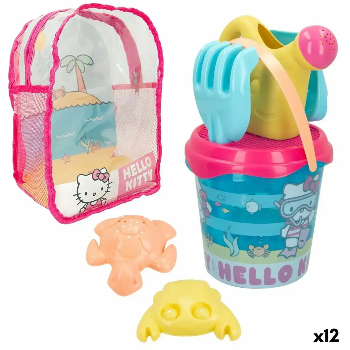 Set de jouets de plage hello kitty polypropylene 12 unites _7747. Bienvenue chez DIAYTAR SENEGAL - Où Chaque Achat est un Geste d'Amour. Découvrez notre sélection minutieuse et choisissez des articles qui témoignent de votre passion.