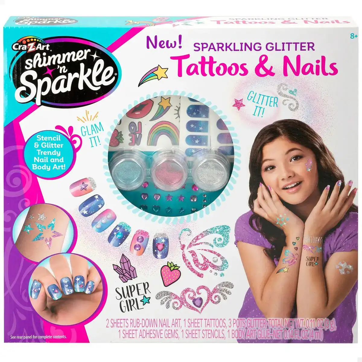 Set de manucure colorbaby shimmer n sparkle tattoos nails enfant_9655. Entrez dans l'Univers de DIAYTAR SENEGAL - Votre Destination de Shopping Complète. Découvrez des produits qui reflètent la diversité et la richesse culturelle du Sénégal, le tout à portée de clic.