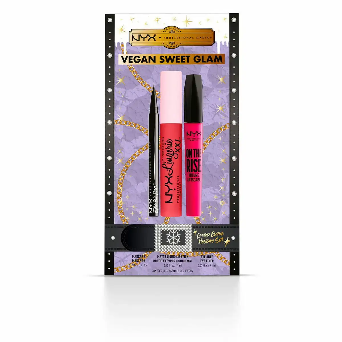 Set de maquillage nyx vegan sweet glam edition limitee 3 pieces_2840. DIAYTAR SENEGAL - L'Art de Vivre avec Authenticité. Explorez notre gamme de produits artisanaux et découvrez des articles qui apportent une touche unique à votre vie.