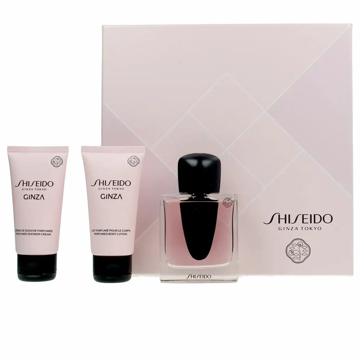 Set de parfum femme shiseido ginza 3 pieces_1045. DIAYTAR SENEGAL - L'Art de Vivre en Couleurs. Découvrez notre boutique en ligne et trouvez des produits qui ajoutent une palette vibrante à votre quotidien.