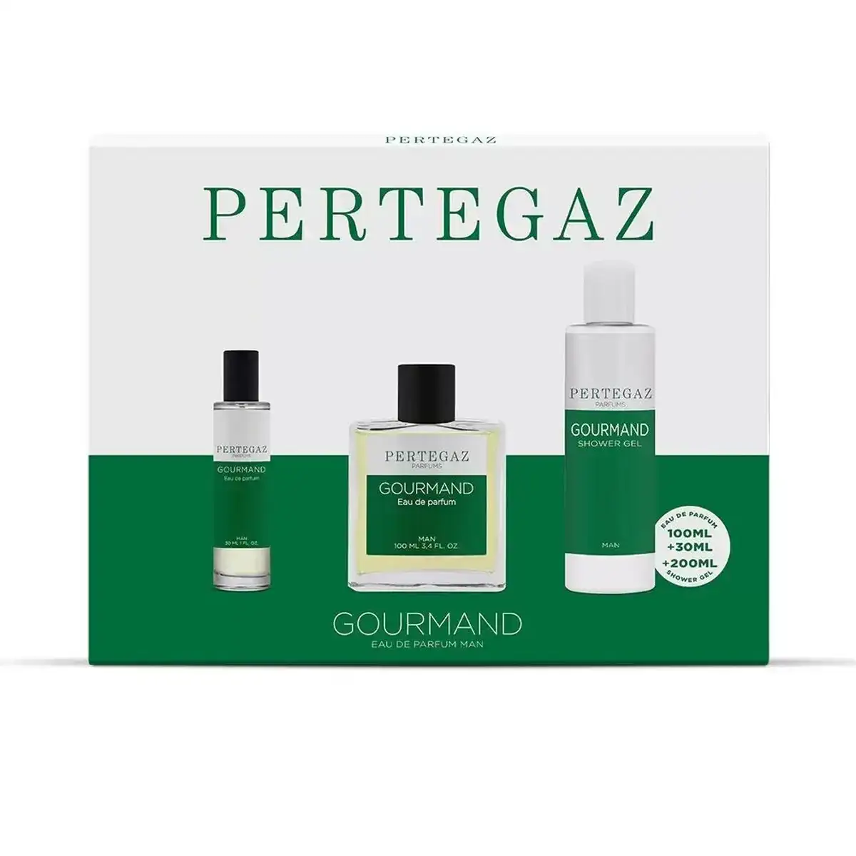 Set de parfum homme pertegaz gourmand 3 pieces_4974. DIAYTAR SENEGAL - L'Art de Vivre en Couleurs. Découvrez notre boutique en ligne et trouvez des produits qui ajoutent une palette vibrante à votre quotidien.