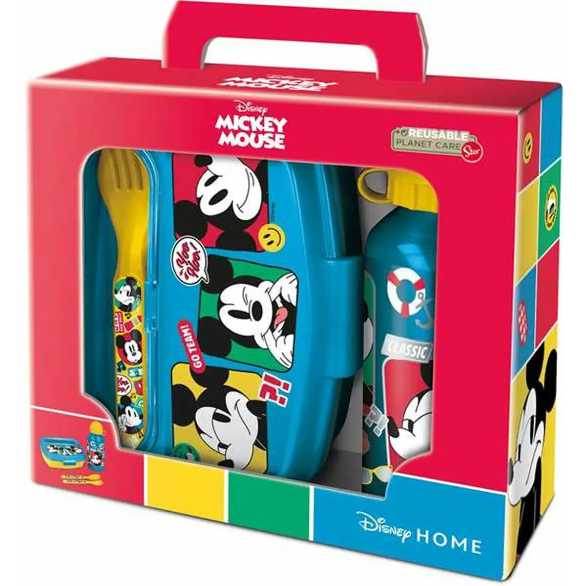 Set de pique nique mickey mouse fun tastic 400 ml couverts machine a sandwich bouteille aluminium_1740. DIAYTAR SENEGAL - Où Choisir est une Célébration de l'Artisanat Local. Découvrez notre boutique en ligne et choisissez des produits qui incarnent la passion des artisans sénégalais.