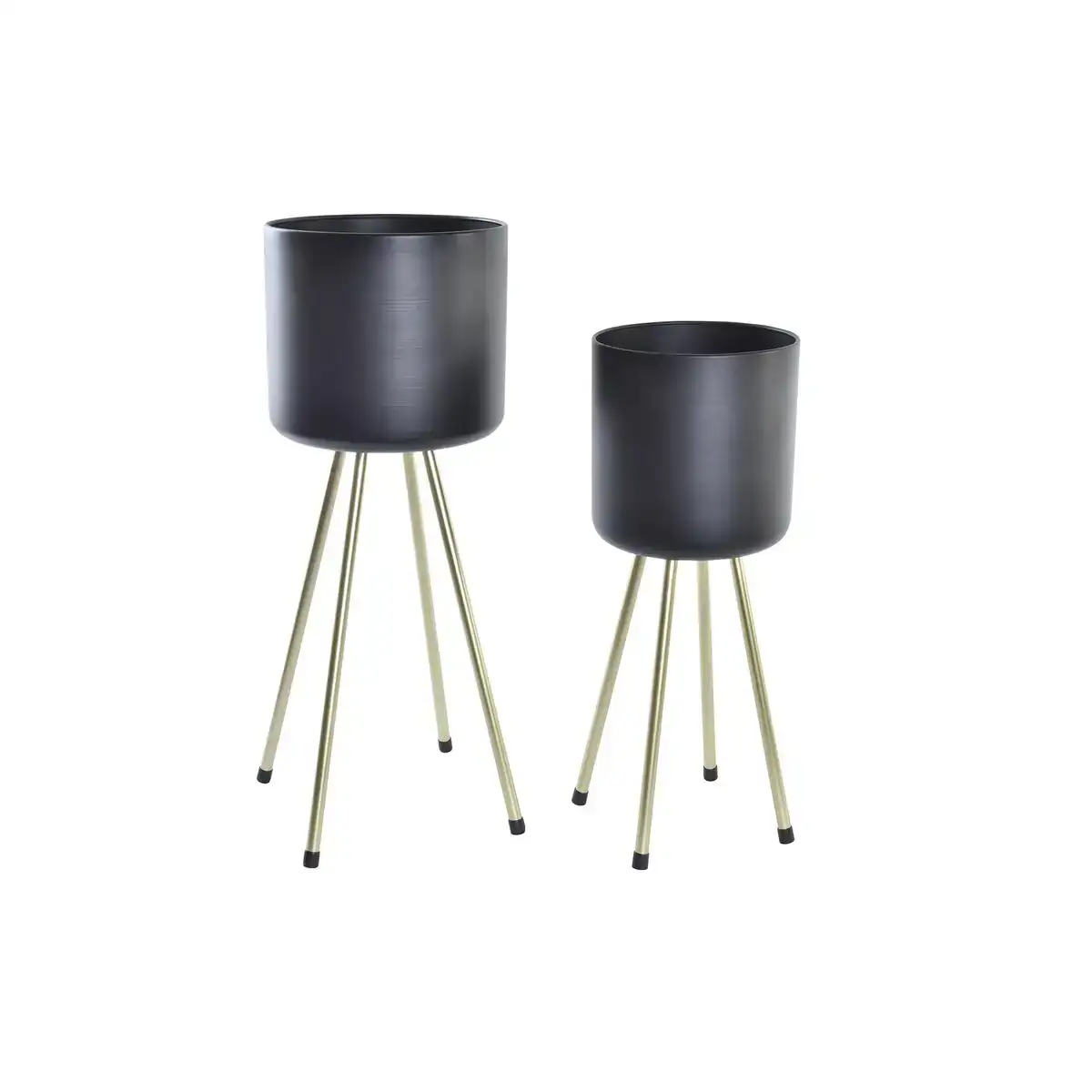 Set de pots dkd home decor noir dore metal moderne 23 x 23 x 60 cm _2643. DIAYTAR SENEGAL - Votre Oasis de Shopping en Ligne. Explorez notre boutique et découvrez des produits qui ajoutent une touche de magie à votre quotidien.