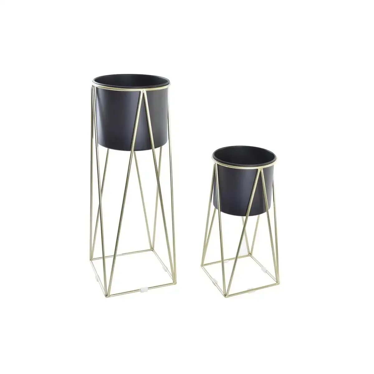 Set de pots dkd home decor noir dore metal moderne 26 x 26 x 70 cm _5649. DIAYTAR SENEGAL - Là où les Rêves de Shopping Deviennent Réalité. Naviguez à travers notre catalogue diversifié et choisissez parmi une variété d'articles qui feront de votre shopping une expérience inoubliable.