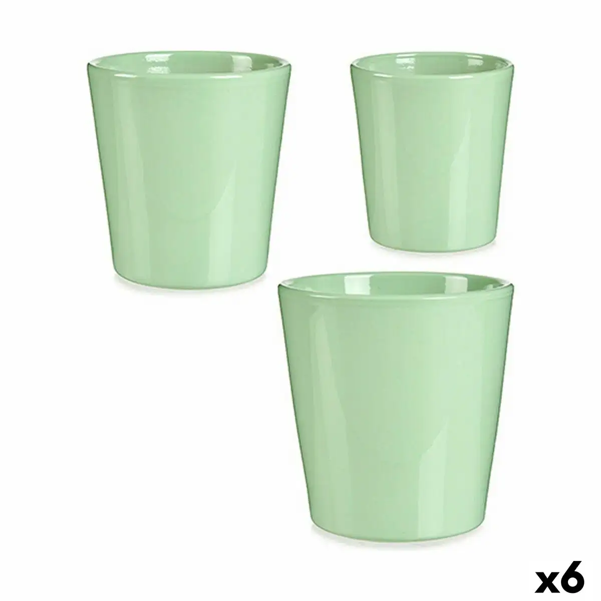 Set de pots vert argile 6 unites _8823. DIAYTAR SENEGAL - Votre Portail Vers l'Exclusivité. Explorez notre boutique en ligne pour trouver des produits uniques et exclusifs, conçus pour les amateurs de qualité.