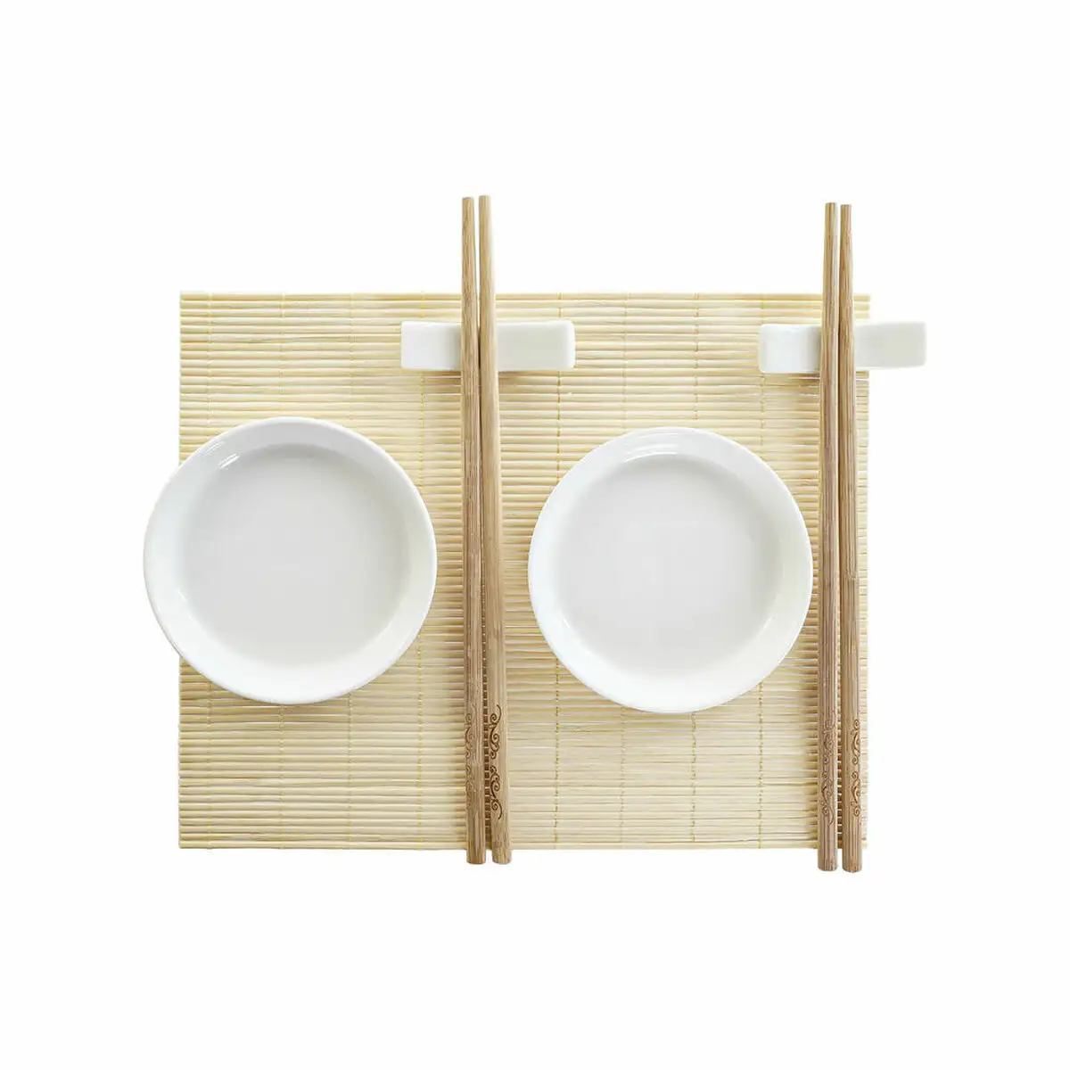 Set de sushi dkd home decor bambou plastique gres blanc naturel oriental 28 8 x 19 8 x 3 cm 7 pieces 28 8 x 19 8 x 3 cm _7141. DIAYTAR SENEGAL - Là où Chaque Produit a son Propre Éclat. Explorez notre boutique en ligne et trouvez des articles qui ajoutent de la brillance à votre quotidien.