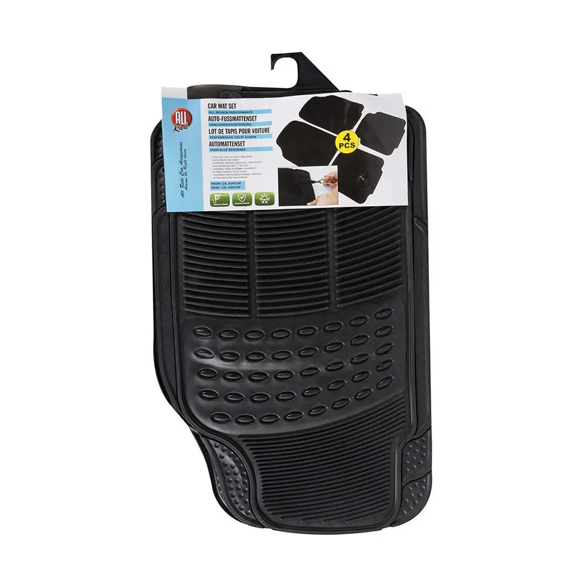 Set de tapis de voitures dunlop allride noir caoutchouc acier inoxydable_2884. Votre Destination de Choix: DIAYTAR SENEGAL - Où l'Authenticité Rencontre la Commodité. Faites l'expérience de magasiner en ligne pour des articles qui incarnent la richesse culturelle et la modernité du Sénégal.