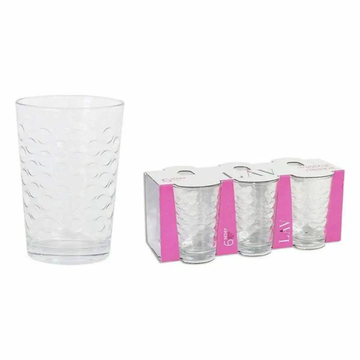 Set de verres lav sedef 6 uds 205 ml _6934. DIAYTAR SENEGAL - L'Art de Choisir, l'Art de S'émerveiller. Explorez notre boutique en ligne et choisissez des articles qui éveillent votre sens de l'émerveillement.