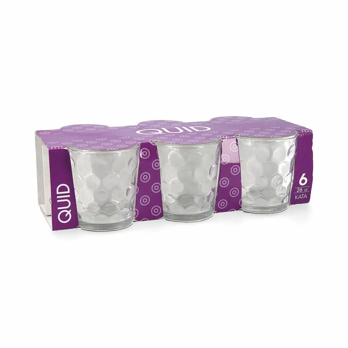 Set de verres quid kata transparent verre 6 pieces 260 ml_1495. DIAYTAR SENEGAL - Votre Plateforme Shopping Engagée. Explorez notre catalogue et choisissez des produits qui reflètent notre dévouement envers la qualité et la satisfaction du client.