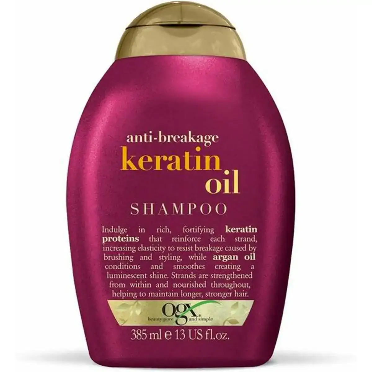 Shampoing anti chute et anti cassure ogx keratine 385 ml _5184. DIAYTAR SENEGAL - L'Art de Magasiner sans Limites. Naviguez à travers notre collection diversifiée pour trouver des produits qui élargiront vos horizons shopping.