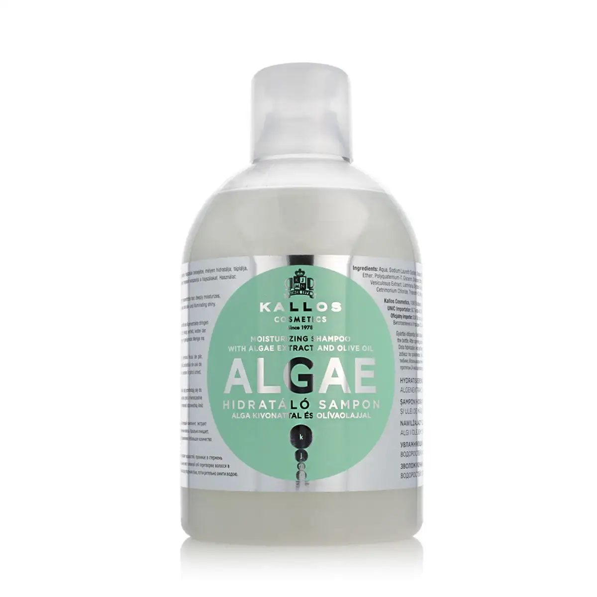 Shampooing hydratant kallos cosmetics algae 1 l_7124. DIAYTAR SENEGAL - L'Art de Vivre l'Excellence au Quotidien. Explorez notre gamme et choisissez des produits qui ajoutent une note de prestige à votre vie.