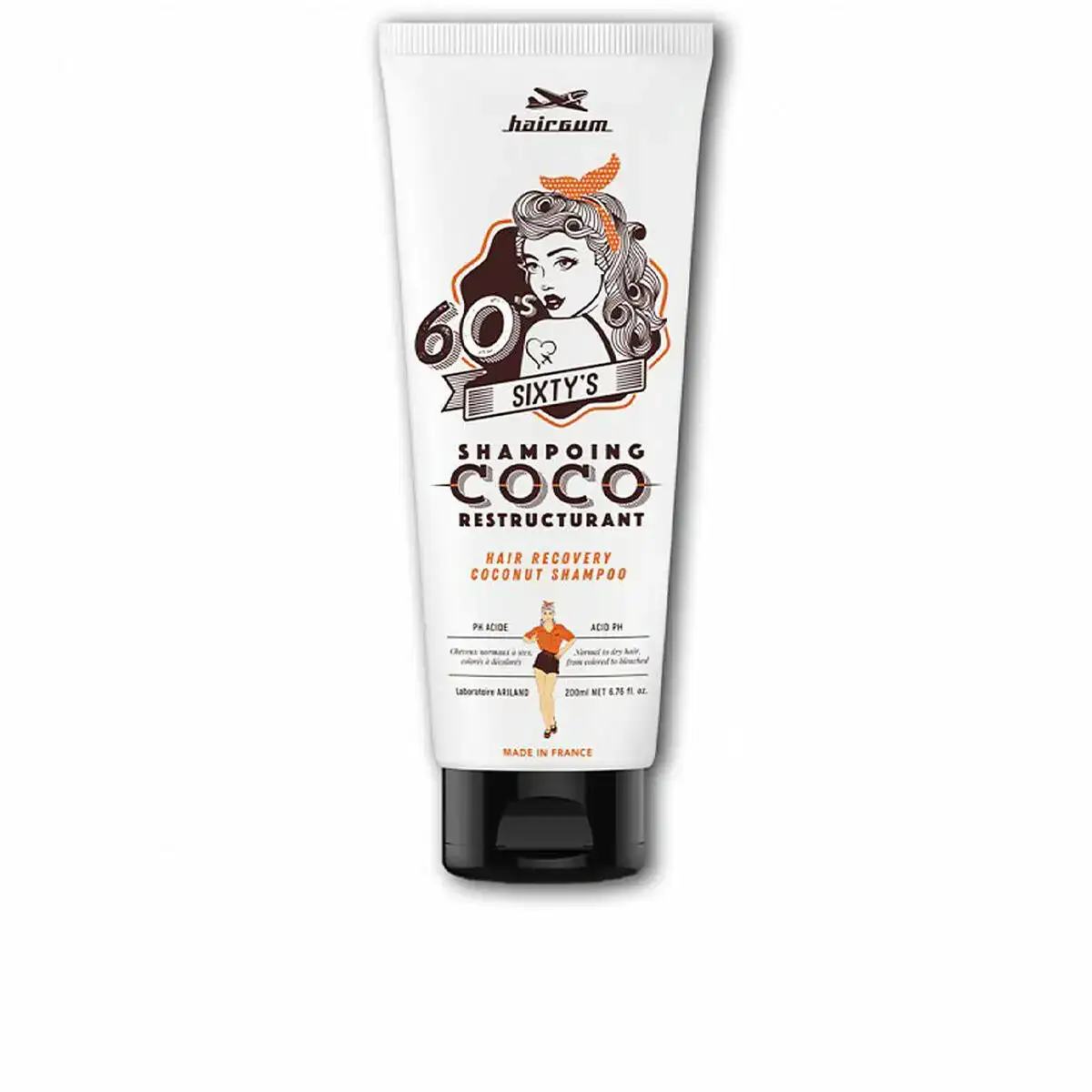 Shampooing restructurant hairgum sixty s coco 200 ml _6109. Entrez dans l'Univers de DIAYTAR SENEGAL - Où Chaque Produit a sa Place. Explorez nos rayons virtuels et choisissez des articles qui s'intègrent parfaitement à votre style de vie.