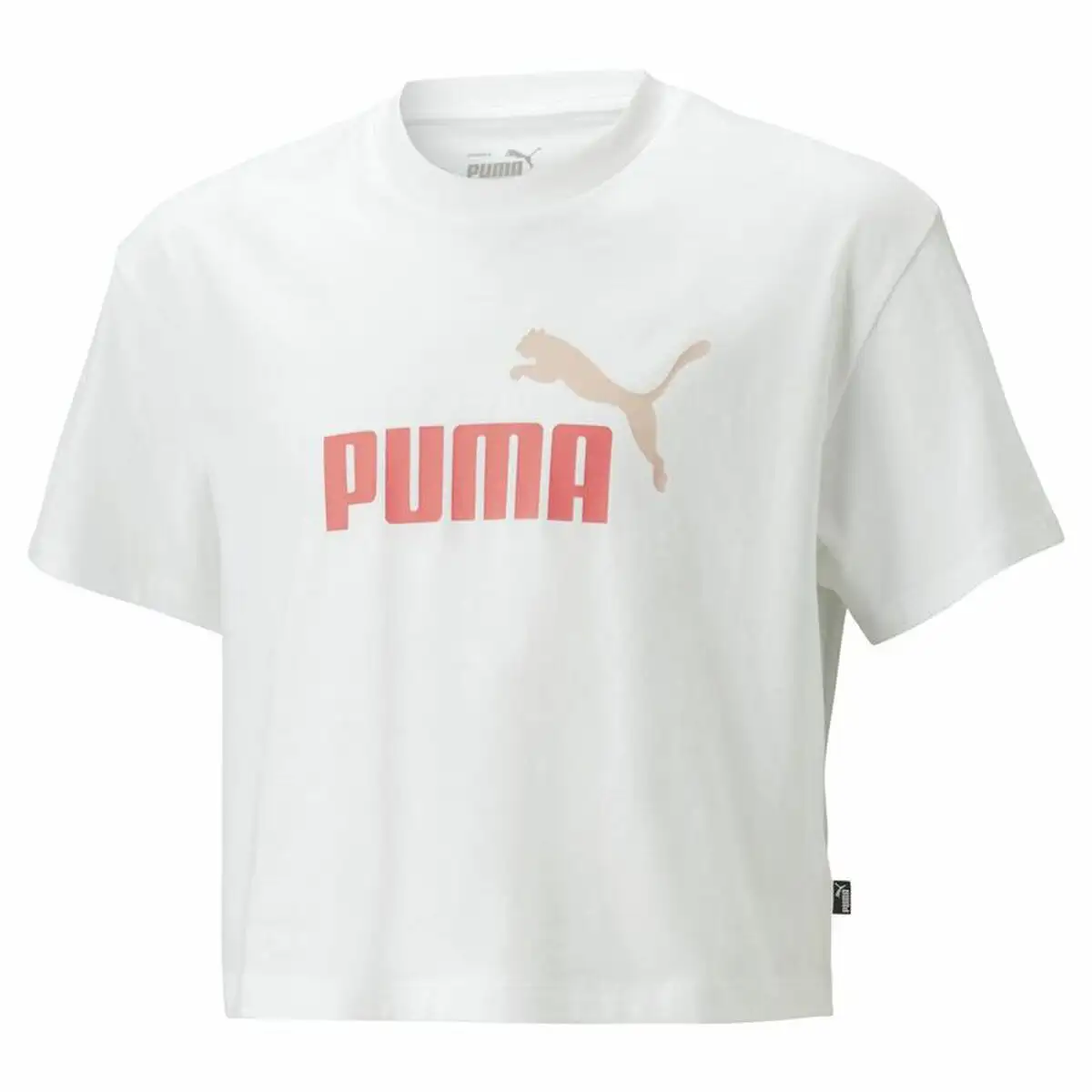 Shirt a manches courtes enfant puma logo cropped blanc_8574. Bienvenue chez DIAYTAR SENEGAL - Votre Porte d'Accès à la Diversité. Découvrez notre boutique en ligne et choisissez parmi une pléthore d'articles qui célèbrent la richesse culturelle du Sénégal et au-delà.