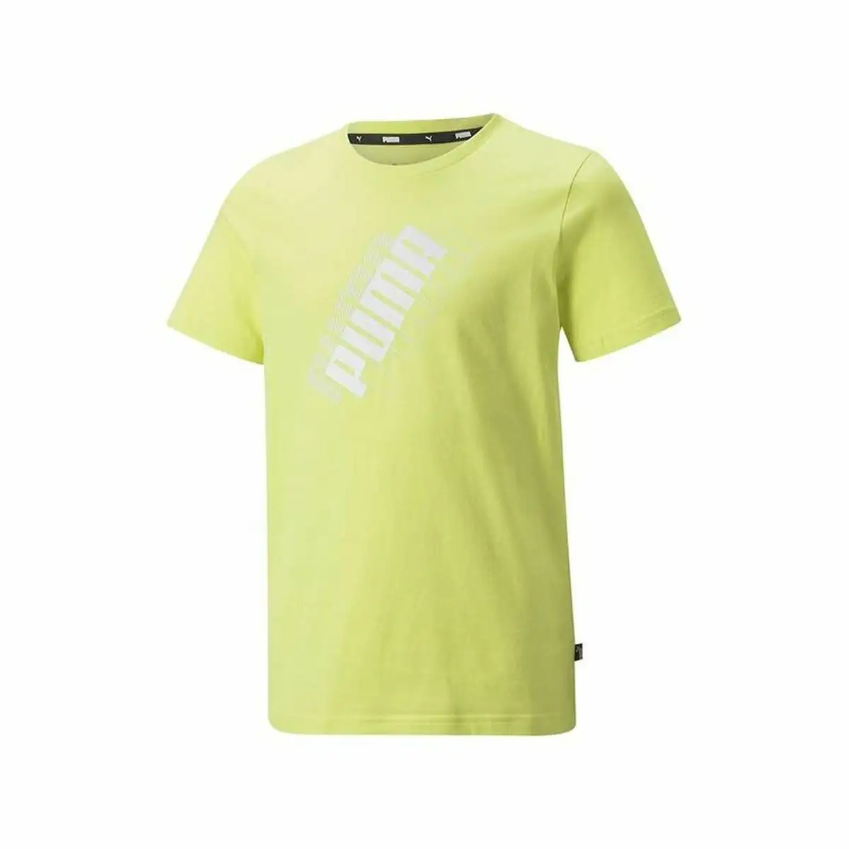 Shirt a manches courtes enfant puma power logo jaune_4712. DIAYTAR SENEGAL - L'Art de Choisir, l'Art de S'émerveiller. Explorez notre boutique en ligne et choisissez des articles qui éveillent votre sens de l'émerveillement.