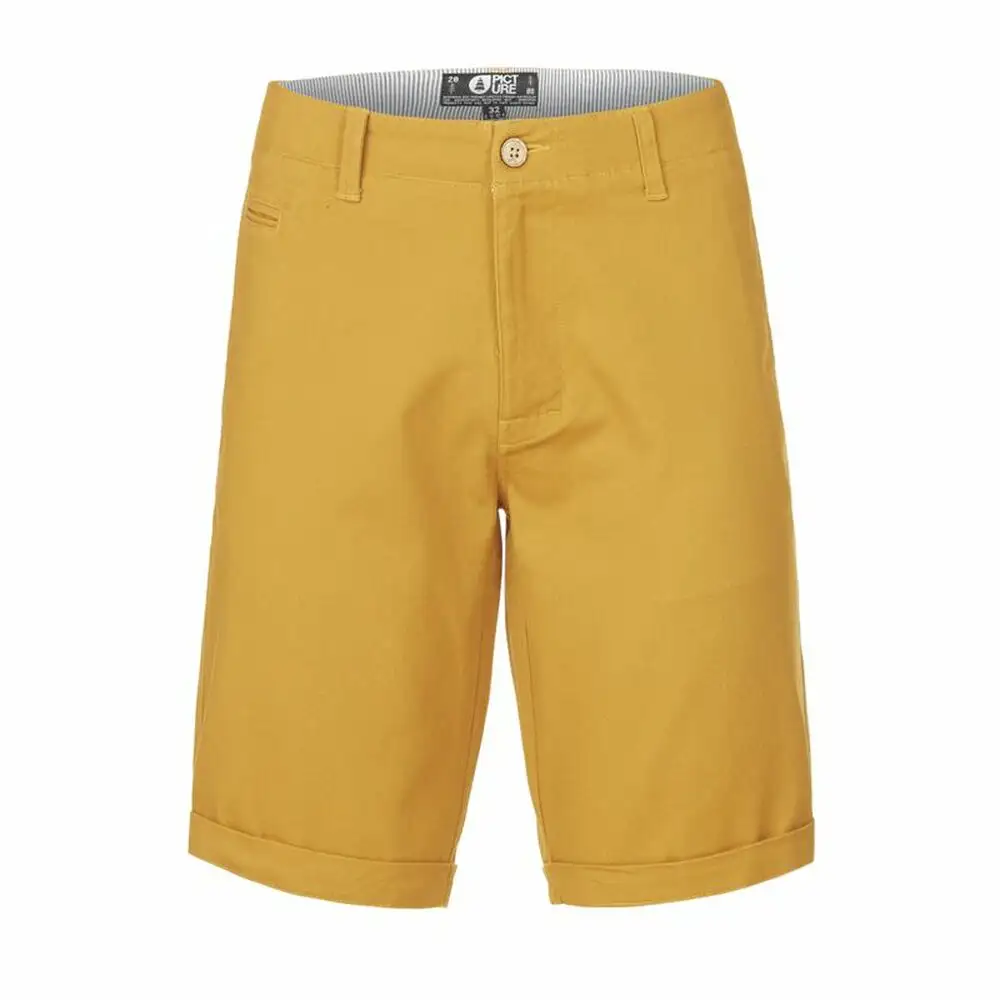 Short de sport pour homme picture wise ocre_7255. DIAYTAR SENEGAL - L'Art de Magasiner sans Frontières. Parcourez notre vaste sélection d'articles et trouvez tout ce dont vous avez besoin, du chic à l'authentique, du moderne au traditionnel.