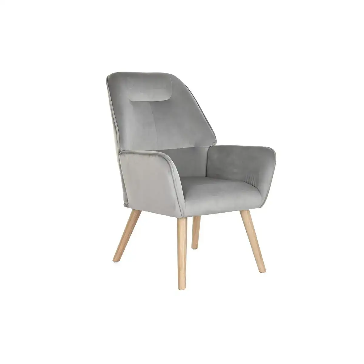 Siege dkd home decor 65 x 67 x 93 cm naturel bois plastique gris clair_1761. DIAYTAR SENEGAL - L'Art de Vivre le Shopping Authentique. Découvrez notre boutique en ligne et trouvez des produits qui incarnent la passion et le savoir-faire du Sénégal.