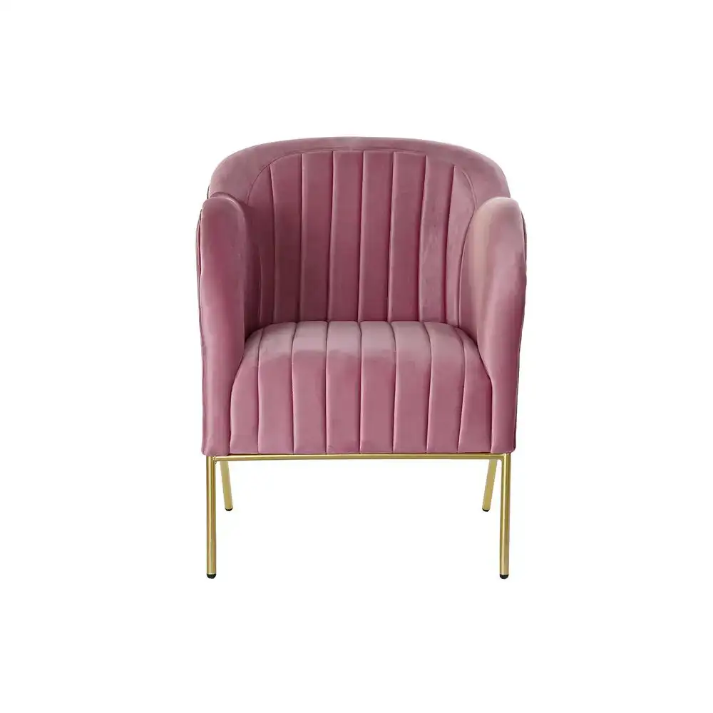Siege dkd home decor 72 x 75 x 82 cm rose dore metal_7175. DIAYTAR SENEGAL - Là où le Chic Rencontre la Tradition. Naviguez à travers notre catalogue et choisissez des produits qui équilibrent l'élégance intemporelle et l'innovation moderne.