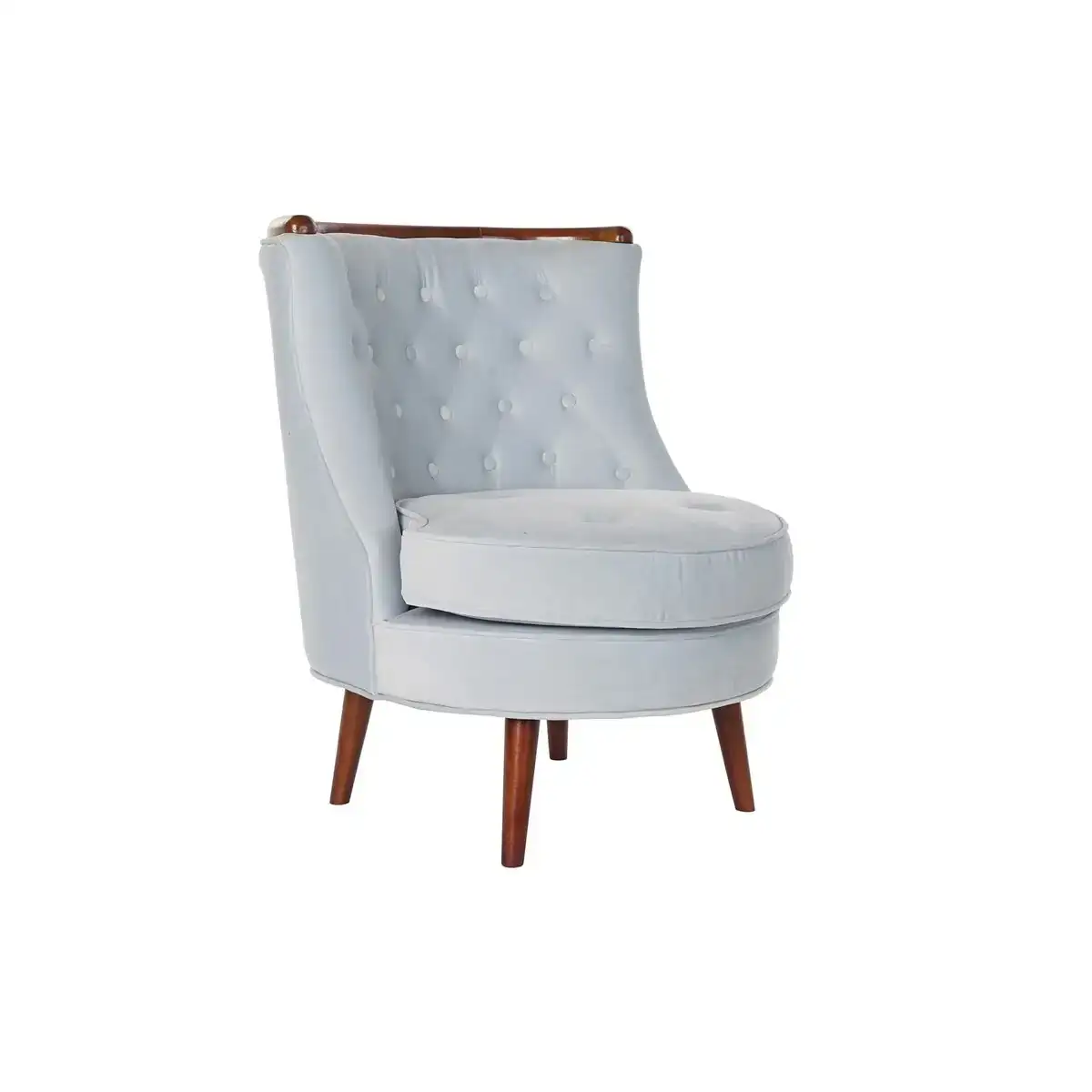 Siege dkd home decor bois marron polyester celeste 65 x 69 x 80 cm _4860. DIAYTAR SENEGAL - Là où les Possibilités sont Infinies. Parcourez nos catégories et laissez-vous séduire par des produits qui enrichiront votre quotidien, du pratique à l'esthétique.