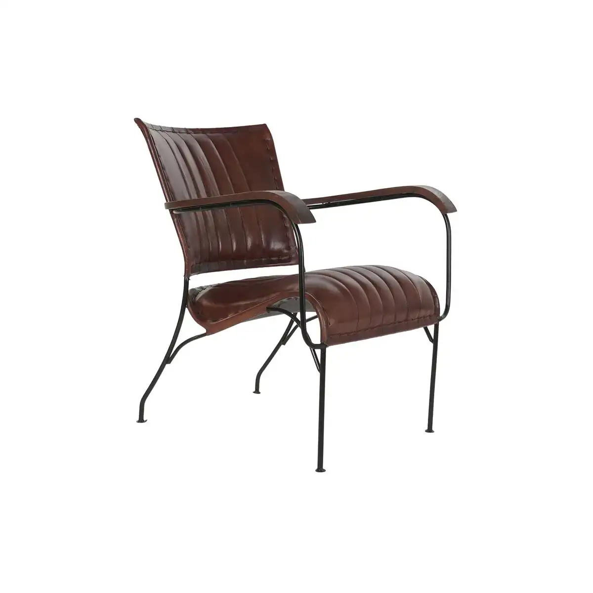 Siege dkd home decor marron noir bois metal 63 x 72 x 74 cm_2089. Bienvenue chez DIAYTAR SENEGAL - Où le Shopping Devient un Voyage. Explorez notre plateforme pour dénicher des produits uniques, racontant l'histoire et l'âme du Sénégal.