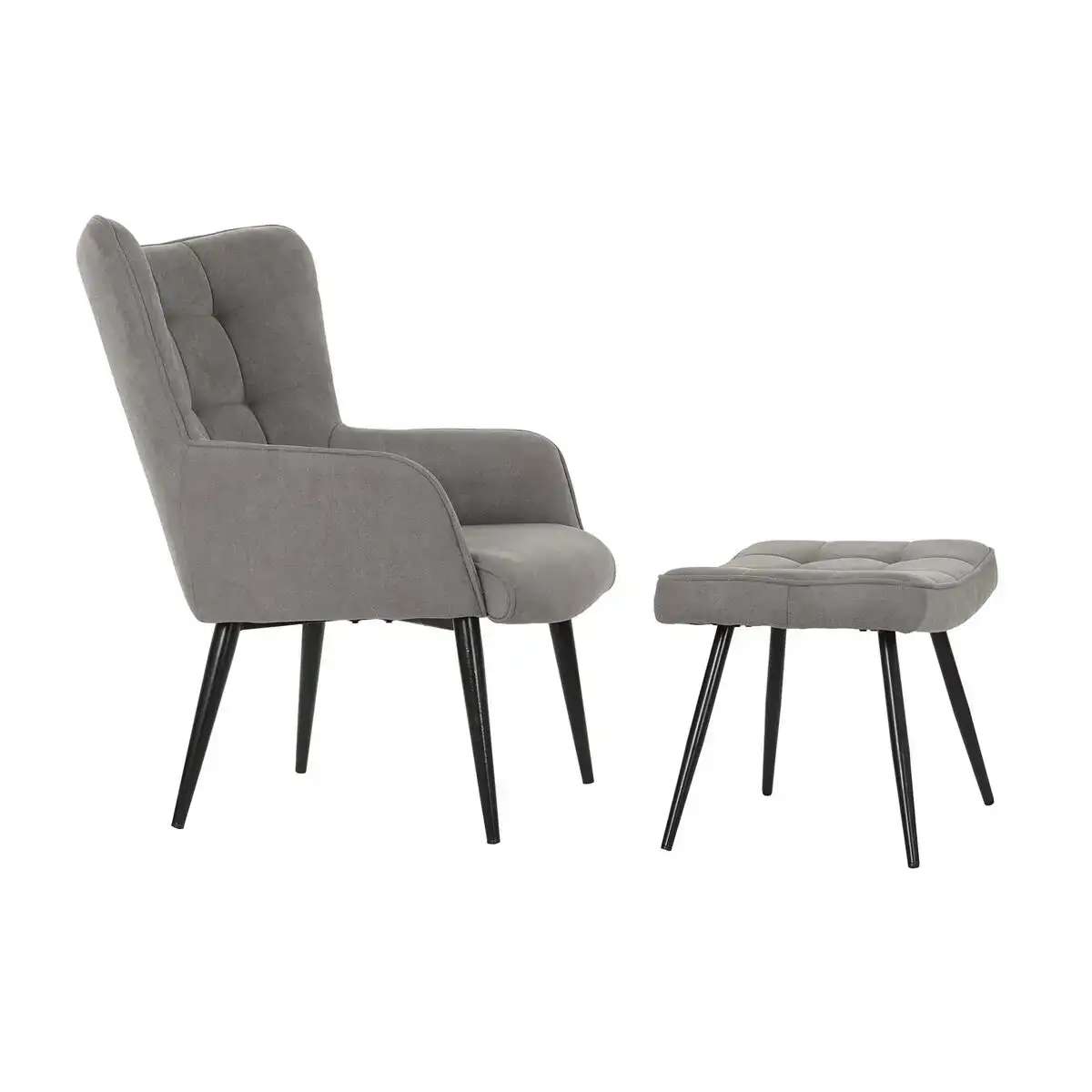 Siege dkd home decor noir gris metal 69 x 77 x 91 cm_9992. DIAYTAR SENEGAL - Où Choisir Devient un Acte de Découverte. Découvrez notre gamme et choisissez des produits qui éveillent votre curiosité et élargissent vos horizons.
