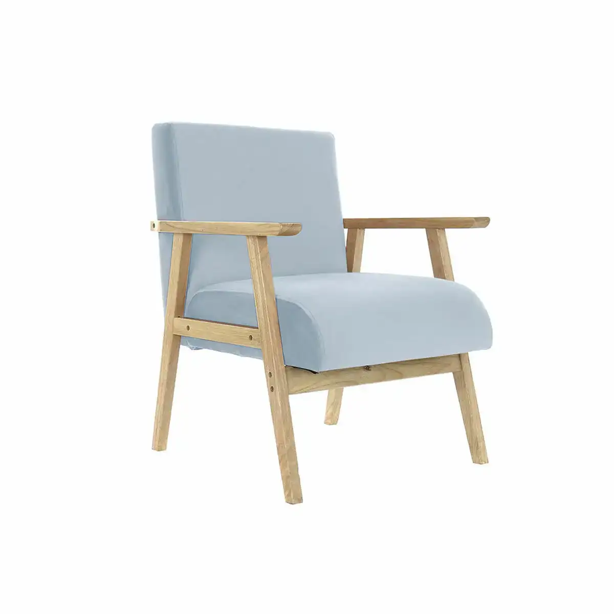 Siege dkd home decor polyester bleu ciel bois mdf 61 x 63 x 77 cm _6913. DIAYTAR SENEGAL - Où Choisir est un Plaisir Responsable. Explorez notre boutique en ligne et adoptez des produits qui reflètent notre engagement envers la durabilité.