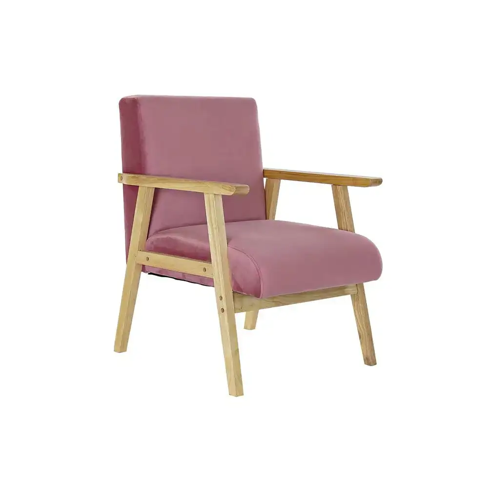 Siege dkd home decor rose polyester bois mdf 61 x 63 x 77 cm _1265. DIAYTAR SENEGAL - Là où Choisir est une Célébration de l'Artisanat. Explorez notre gamme variée et choisissez des produits qui incarnent la tradition et le talent des artisans du Sénégal.