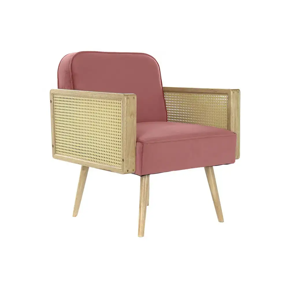 Siege dkd home decor rose polyester rotin 66 x 64 x 79 cm _8997. DIAYTAR SENEGAL - Votre Destination Shopping Éthique. Parcourez notre gamme et choisissez des articles qui respectent l'environnement et les communautés locales.