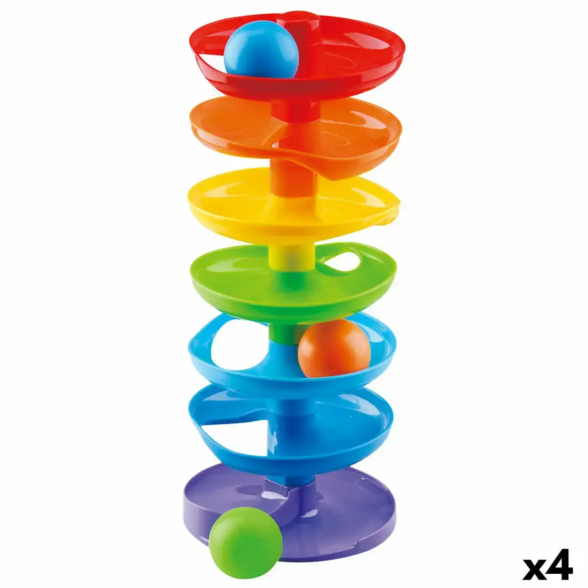 Spirale d activites playgo rainbow 15 x 37 x 15 5 cm 4 unites_8399. DIAYTAR SENEGAL - L'Art de Vivre le Shopping Inspiré. Parcourez notre catalogue et choisissez des produits qui reflètent votre passion pour la beauté et l'authenticité.