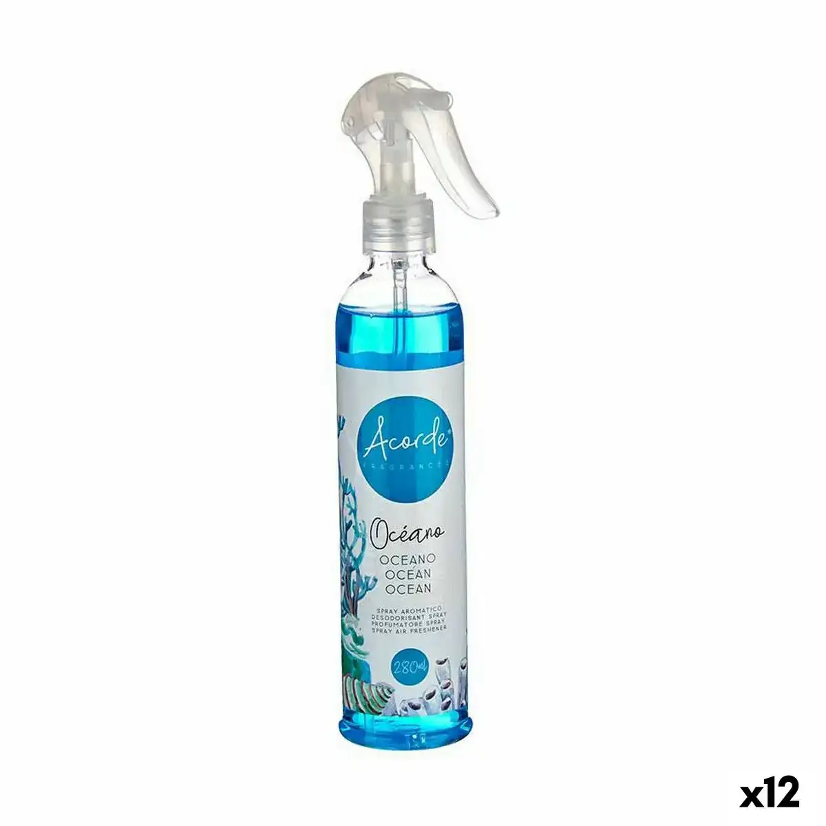 Spray diffuseur ocean 280 ml 12 unites _6395. DIAYTAR SENEGAL - Votre Passage vers le Raffinement. Plongez dans notre univers de produits exquis et choisissez des articles qui ajoutent une touche de sophistication à votre vie.