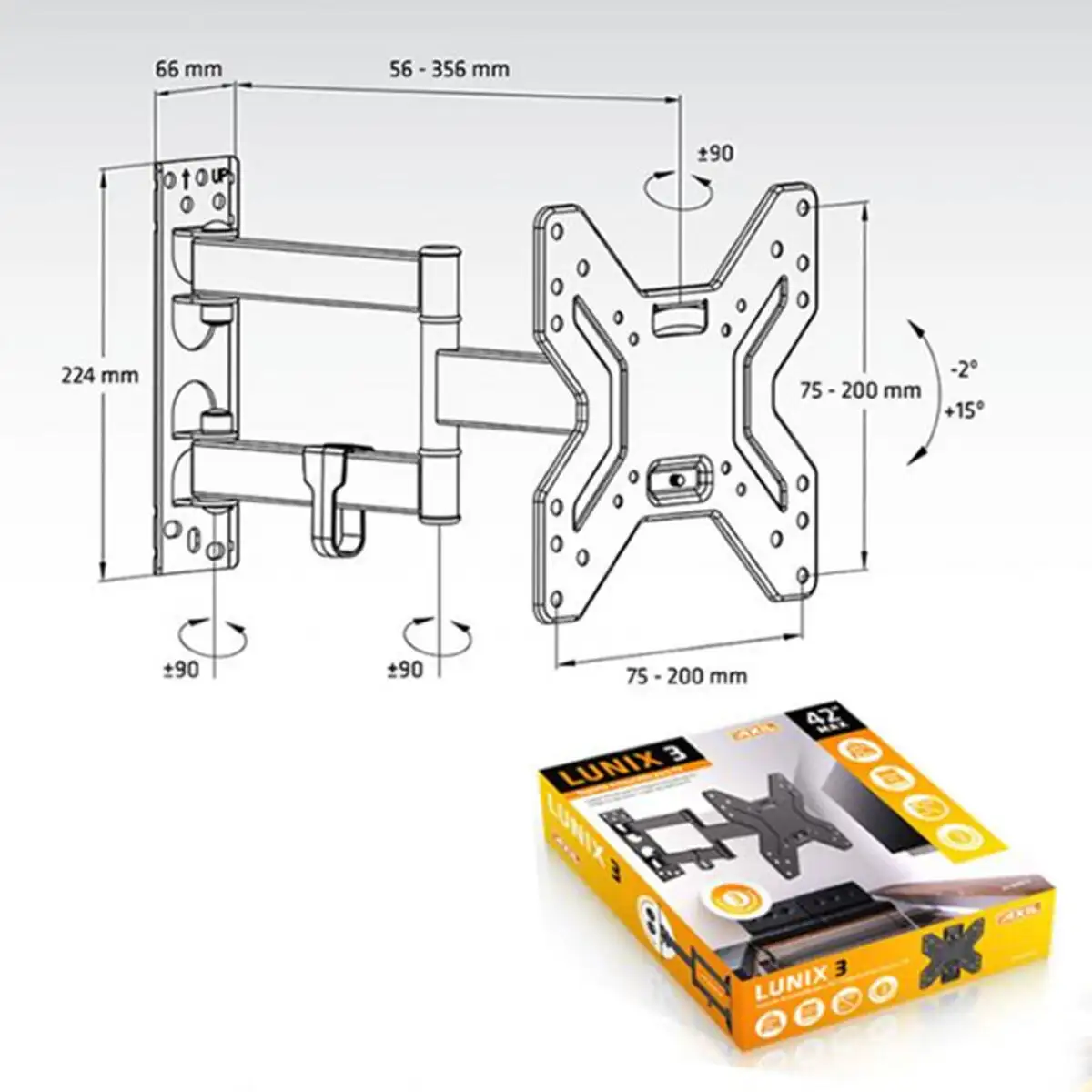 Support tv vesa 75x75 Boutique en Ligne