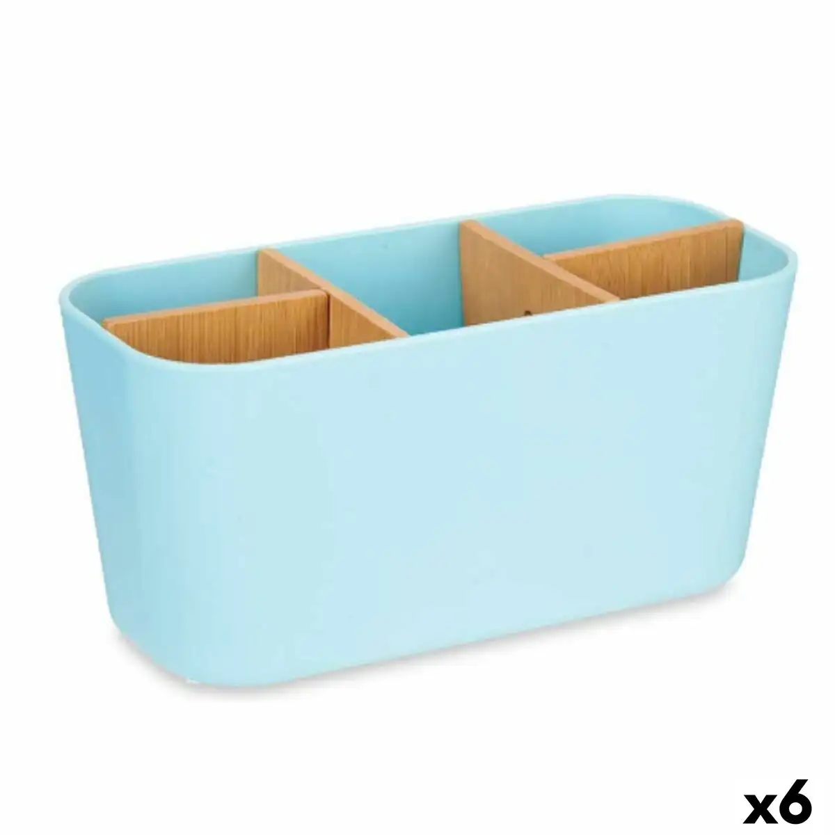 Support pour brosses a dents bleu bambou polypropylene 21 x 10 x 9 cm 6 unites _5740. DIAYTAR SENEGAL - L'Art de Trouver ce que Vous Aimez. Plongez dans notre assortiment varié et choisissez parmi des produits qui reflètent votre style et répondent à vos besoins.