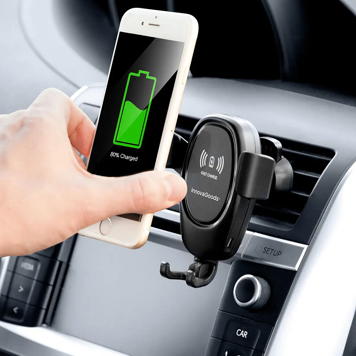 Support pour telephone portable avec chargeur de voiture sans fil wolder innovagoods_6543. Entrez dans l'Univers de DIAYTAR SENEGAL - Où Choisir est un Plaisir. Explorez notre gamme variée et trouvez des articles qui parlent à votre cœur et à votre style.