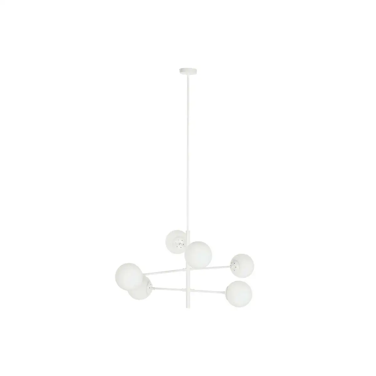 Suspension dkd home decor 96 x 73 x 50 cm verre metal blanc 50 w_5167. DIAYTAR SENEGAL - Votre Passage vers la Découverte. Explorez notre boutique en ligne pour trouver des trésors qui vous attendent, du traditionnel à l'avant-garde.