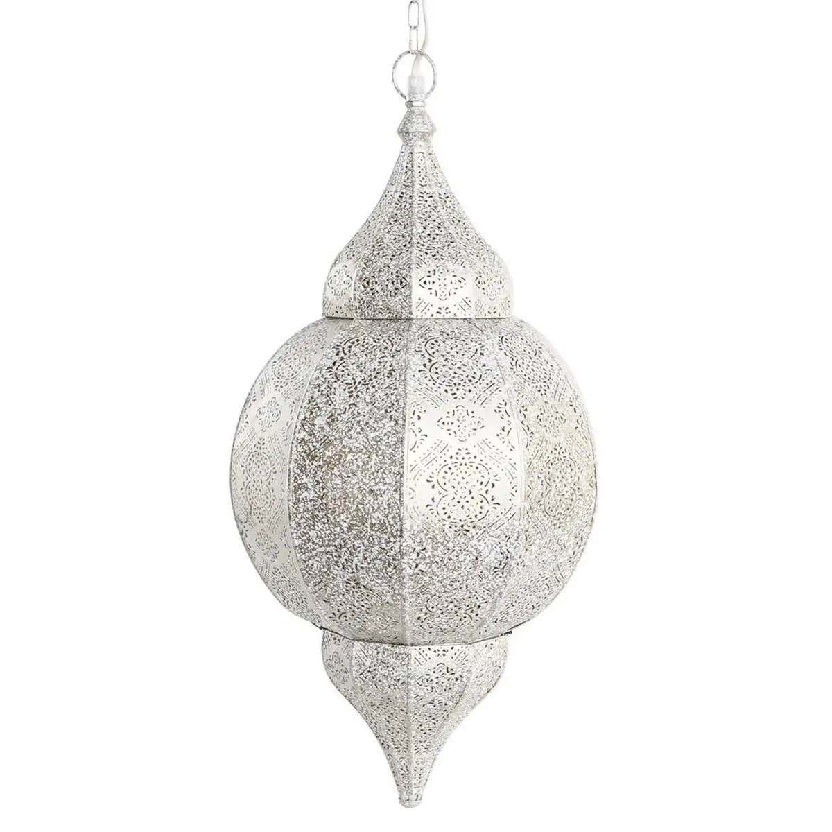 Suspension dkd home decor blanc dore fer 50 w 30 x 30 x 65 cm_6997. Bienvenue sur DIAYTAR SENEGAL - Où Chaque Produit a son Histoire. Découvrez notre sélection unique et choisissez des articles qui racontent la richesse culturelle et artistique du Sénégal.