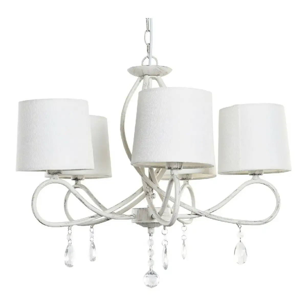 Suspension dkd home decor blanc multicouleur transparent metal 25 w shabby chic 220 v 54 x 54 x 37 cm_8092. DIAYTAR SENEGAL - Votre Destination Shopping de Confiance. Naviguez à travers notre boutique en ligne et profitez d'une sélection soigneusement choisie de produits qui répondent à toutes vos exigences.