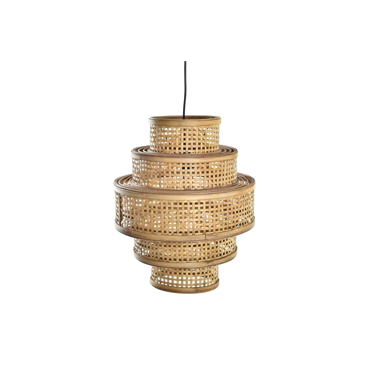 Suspension dkd home decor marron bambou 50 w 41 x 41 x 48 cm_1243. Entrez dans l'Univers de DIAYTAR SENEGAL - Où Choisir est un Plaisir. Explorez notre gamme variée et trouvez des articles qui parlent à votre cœur et à votre style.