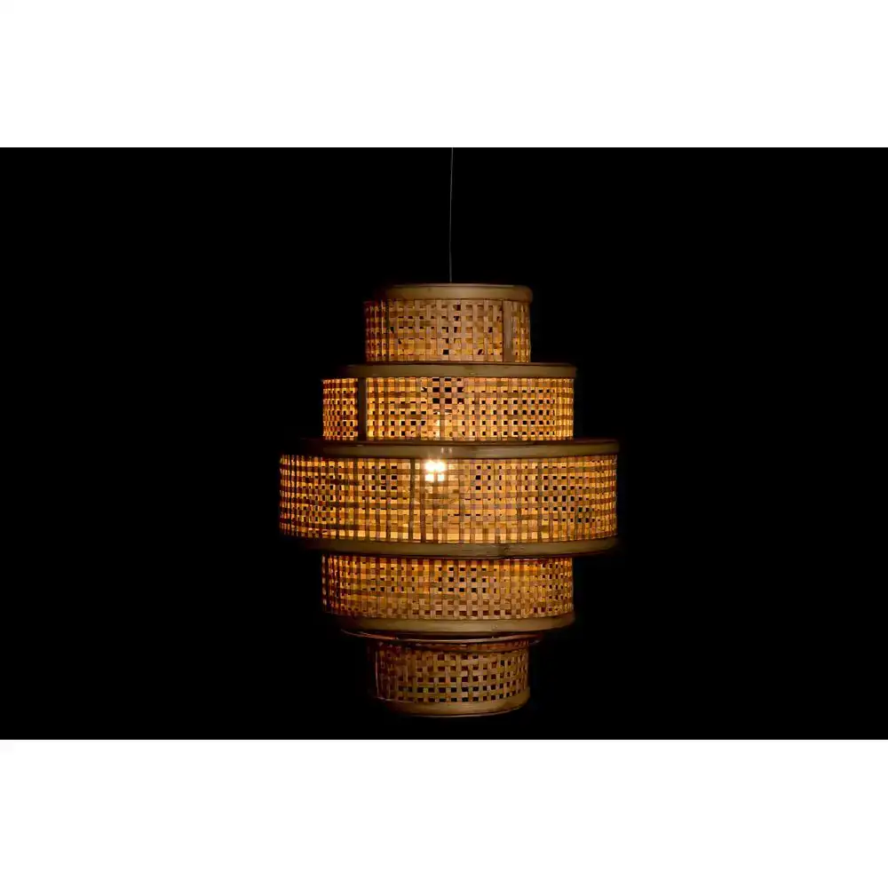 Suspension dkd home decor marron bambou 50 w 41 x 41 x 48 cm_7934. DIAYTAR SENEGAL - Votre Passage vers le Raffinement. Plongez dans notre univers de produits exquis et choisissez des articles qui ajoutent une touche de sophistication à votre vie.