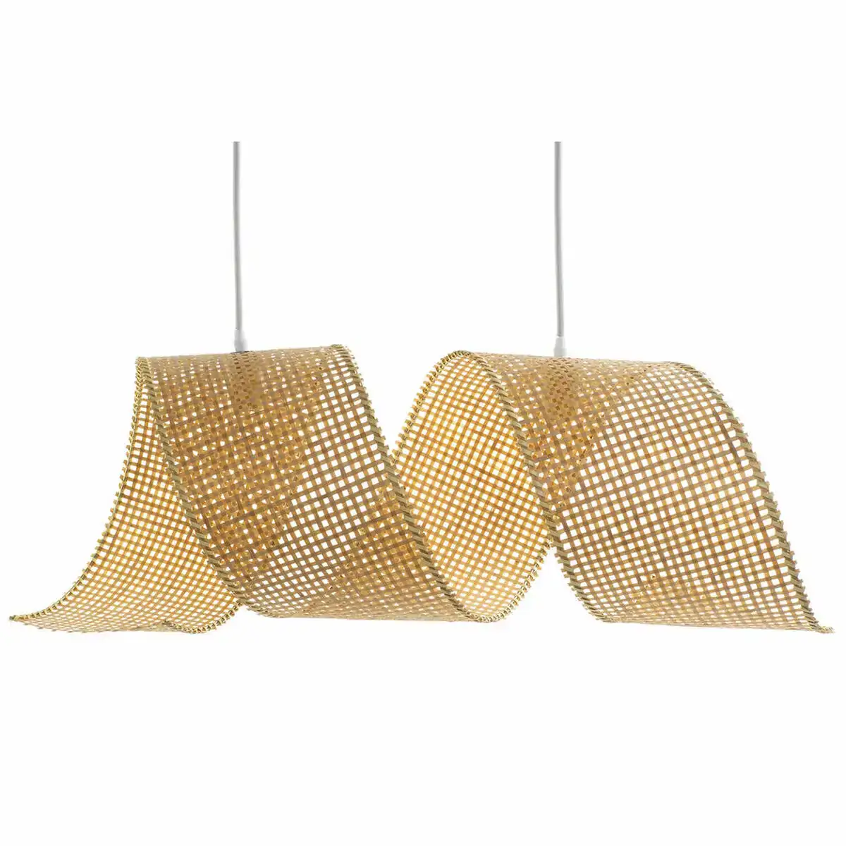 Suspension dkd home decor marron clair bois bambou 50 w 220 v 80 x 30 x 30 cm_6919. DIAYTAR SENEGAL - Là où Chaque Achat a du Sens. Explorez notre gamme et choisissez des produits qui racontent une histoire, votre histoire.