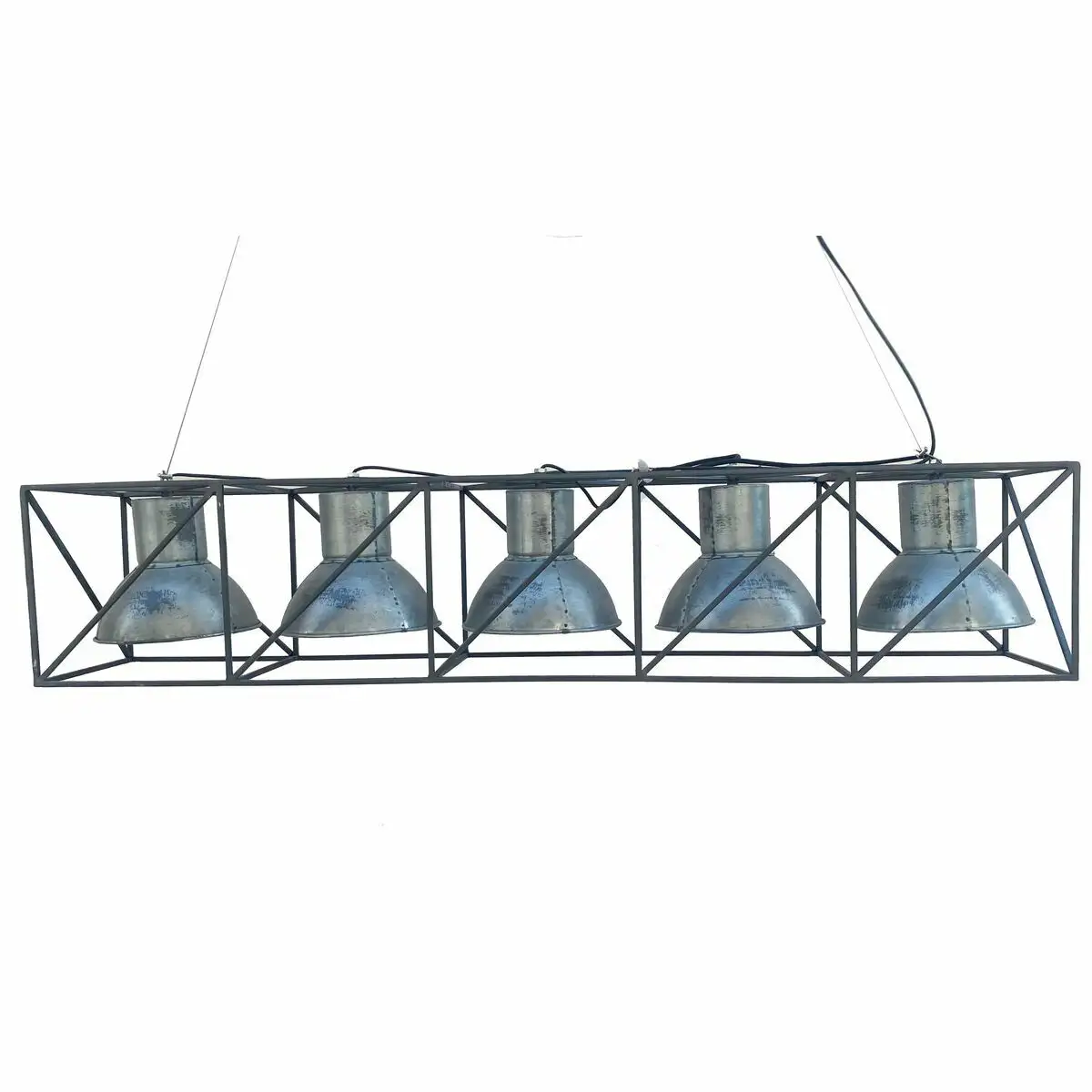 Suspension dkd home decor multiposition 115 x 24 x 24 cm noir gris metal 50 w_7718. DIAYTAR SENEGAL - Votre Plateforme pour un Shopping Inspiré. Explorez nos offres variées et découvrez des articles qui stimulent votre créativité et embellissent votre vie.