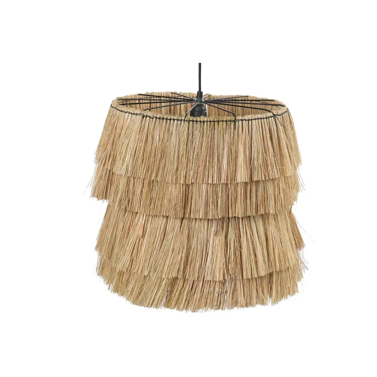 Suspension dkd home decor naturel metal 40 w jute 40 x 40 x 53 cm _6844. DIAYTAR SENEGAL - Votre Passage vers l'Éclat et la Beauté. Explorez notre boutique en ligne et trouvez des produits qui subliment votre apparence et votre espace.