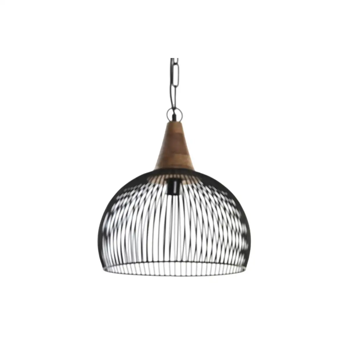 Suspension dkd home decor naturel noir metal bois 50 w 36 x 36 x 40 cm_3868. DIAYTAR SENEGAL - Votre Oasis de Shopping en Ligne. Explorez notre boutique et découvrez des produits qui ajoutent une touche de magie à votre quotidien.