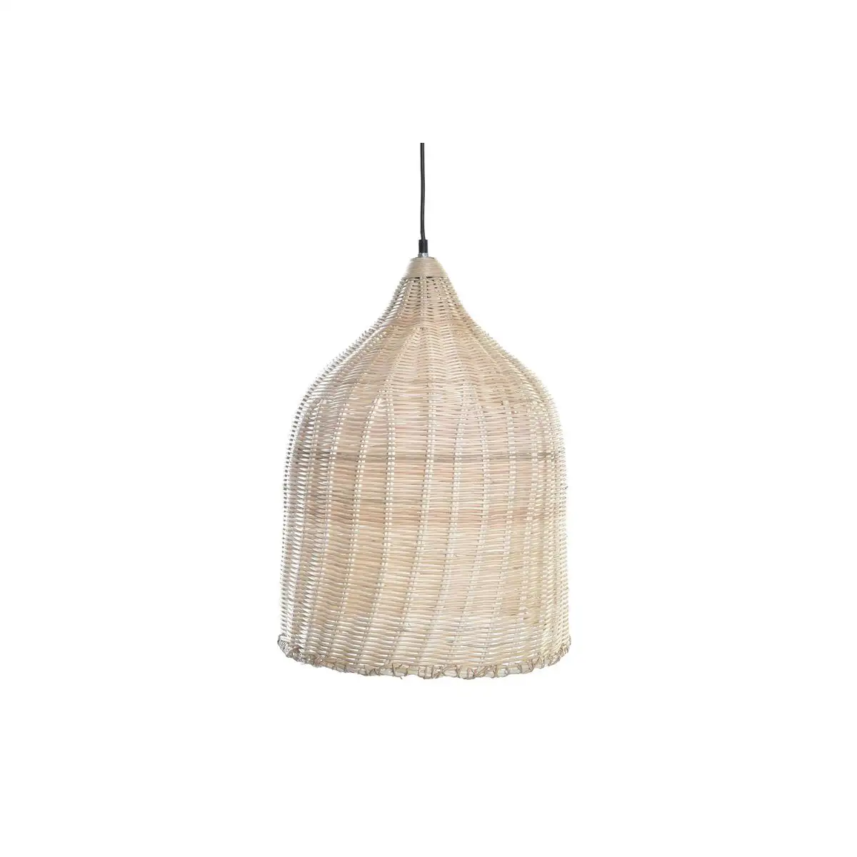 Suspension dkd home decor naturel rotin 40 x 40 x 51 cm 50 w_2610. DIAYTAR SENEGAL - Où Choisir est un Plaisir Responsable. Parcourez notre catalogue et choisissez des produits qui incarnent notre engagement envers des pratiques durables et éthiques.