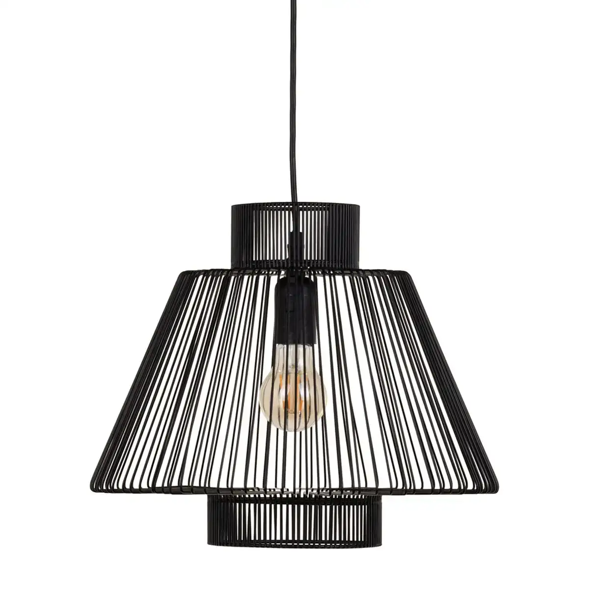 Suspension noir fer o 36 cm 36 x 36 x 30 cm_3151. DIAYTAR SENEGAL - Votre Destination pour un Shopping Réfléchi. Découvrez notre gamme variée et choisissez des produits qui correspondent à vos valeurs et à votre style de vie.