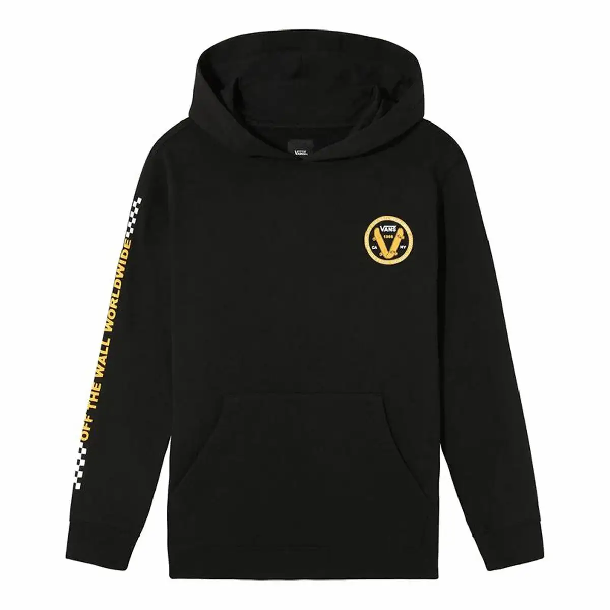 Sweat a capuche enfant vans global stack noir_1260. DIAYTAR SENEGAL - Là où Chaque Achat a du Sens. Explorez notre gamme et choisissez des produits qui racontent une histoire, du traditionnel au contemporain.